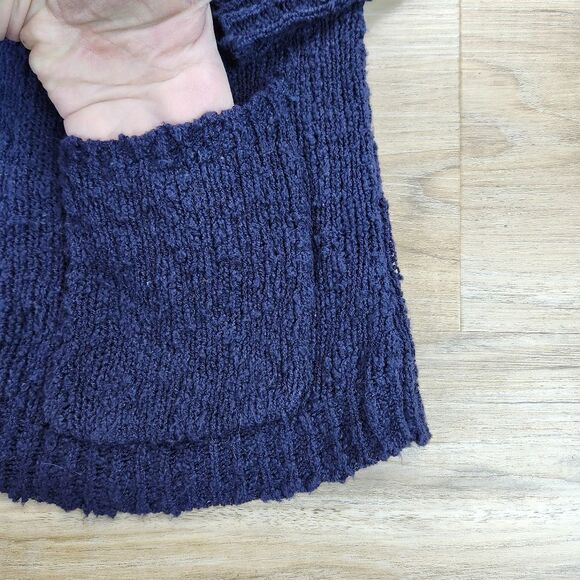 💛Forever 21 Bluish Black Knit Open Front Cardigan Sweater Small - Picture 9 of 11